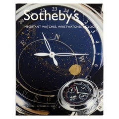 Sothebys 2002 Important Watches, Wristwatches & Clocks, 1st Ed 