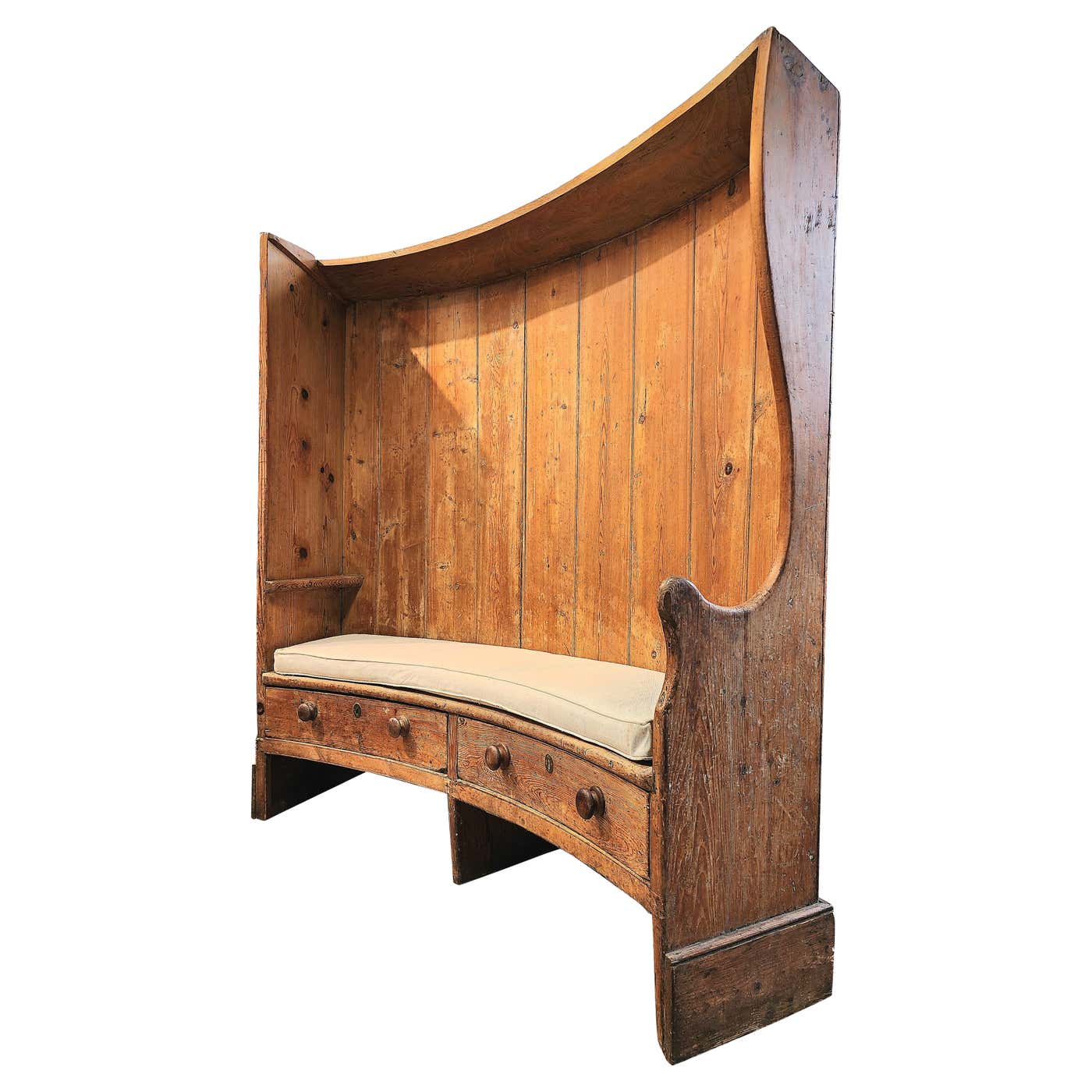 American 18th Century Settle Bench Hudson Valley For Sale at 1stDibs