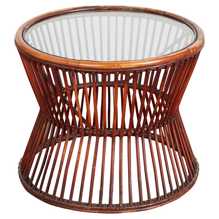 Italienischer Beistelltisch aus Bambus im Angebot bei 1stDibs