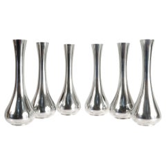 Set of 6 Tiffany & Co. Sterling Silver Bud Vases