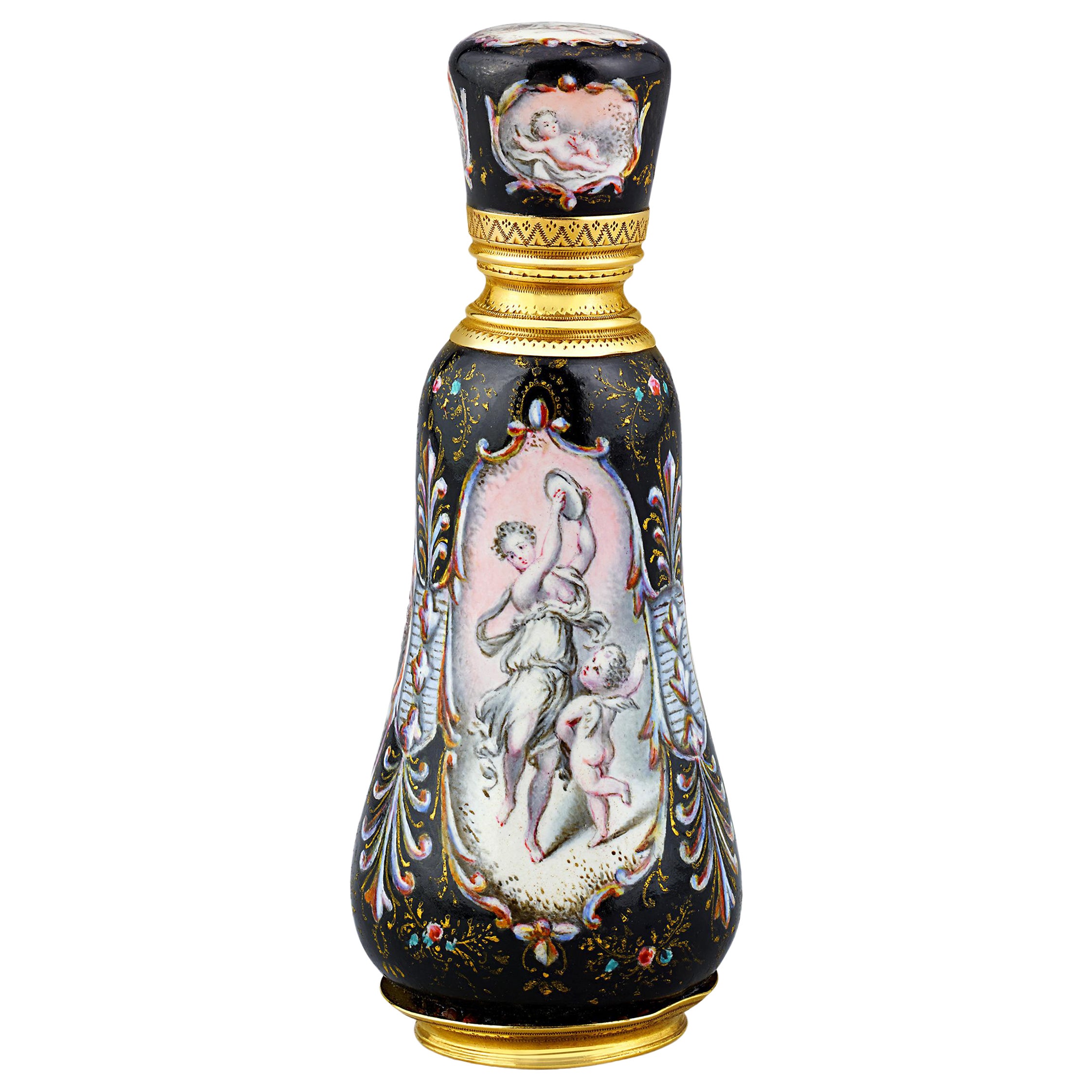 Gold and Enamel Scent Bottle