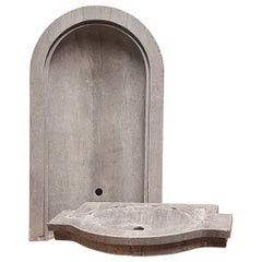 Antique Reclaimed Stone Wall Fountain