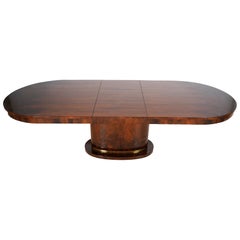 Oval Dining Table with a Middle Leaf Extension