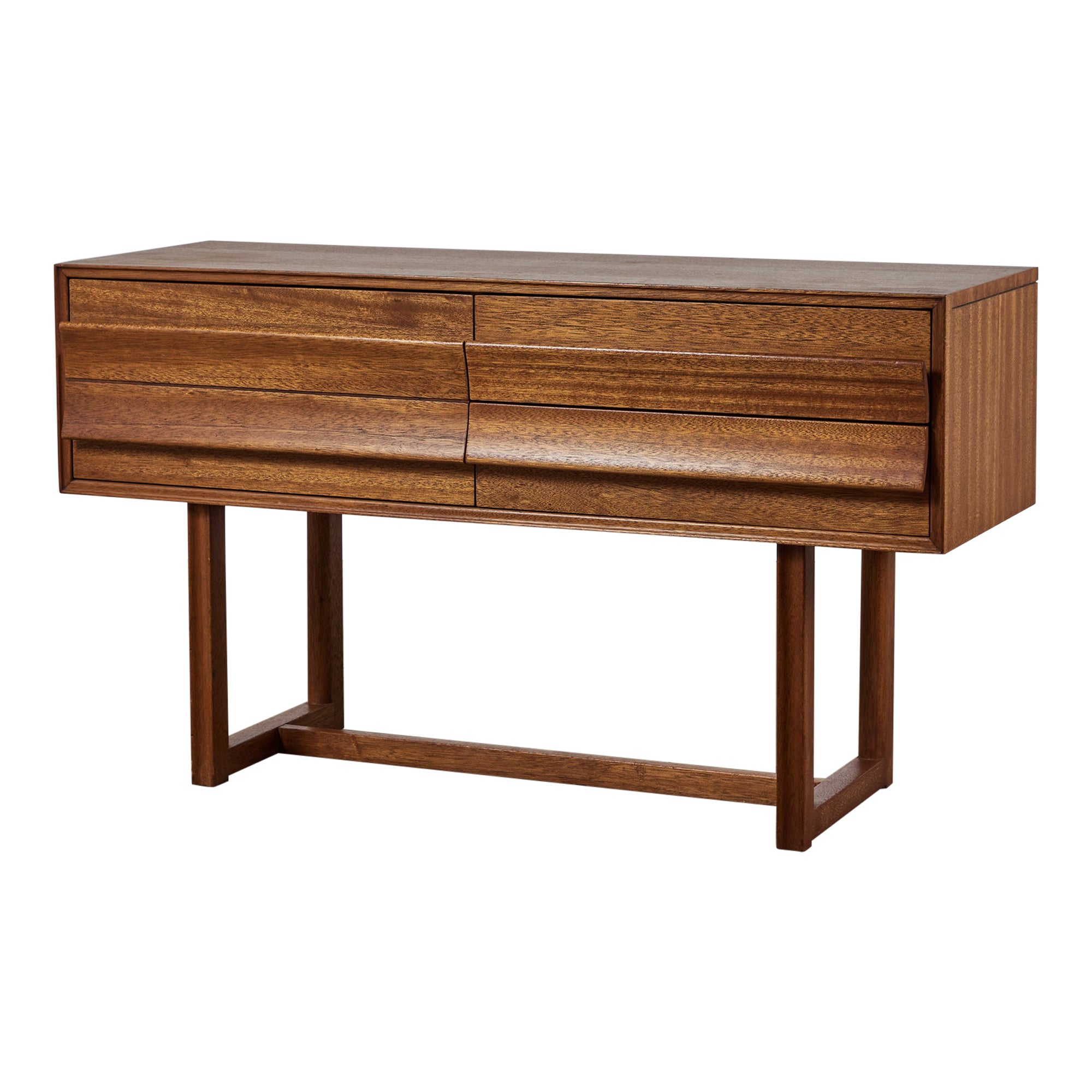 Paul Laszlo Mahogany Console for Brown Saltman