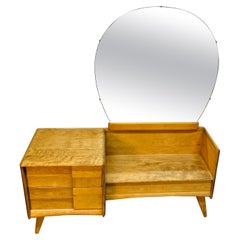 Vintage 1950s Heywood Wakefield Vanity with Mirror