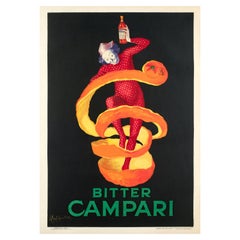 Leonetto Cappiello, Original Vintage Alcohol Poster, Bitter Campari, Clown, 1921