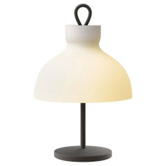 Ignazio Gardella 'Arenzano Bassa' Table Lamp in Glass and Satin Bronze