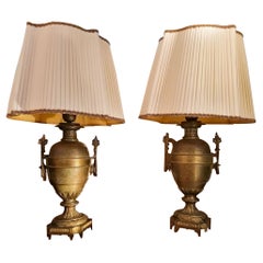 19th Century Brass Lamps from Italy 