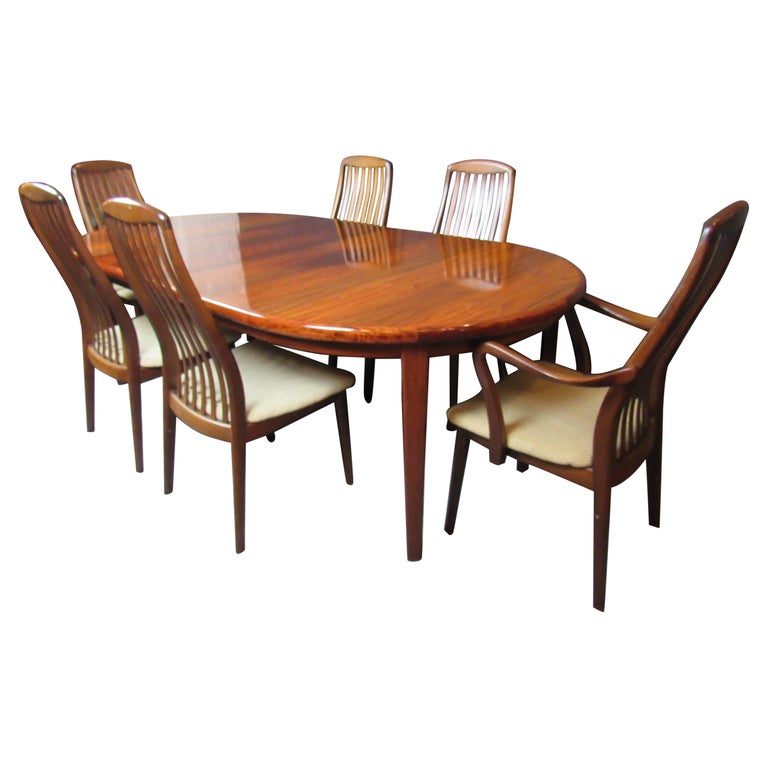 Danish Rosewood Dining Set by Preben Schou for Rasmsus Furniture For
