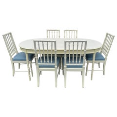 Vintage Faux Bamboo Dining Set by Thomasville