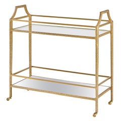 Modern Gilt Bar Cart