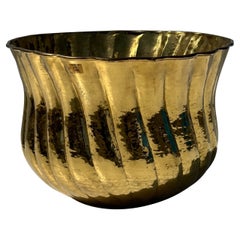 Antique Extra Large Brass Planter