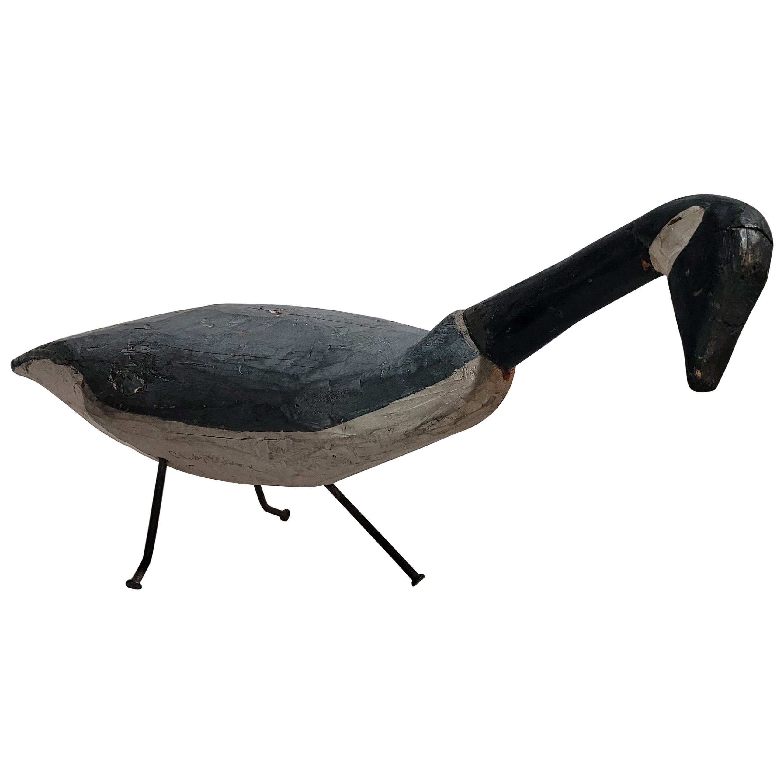 Canadian Goose Decoy on Rod Nails For Sale