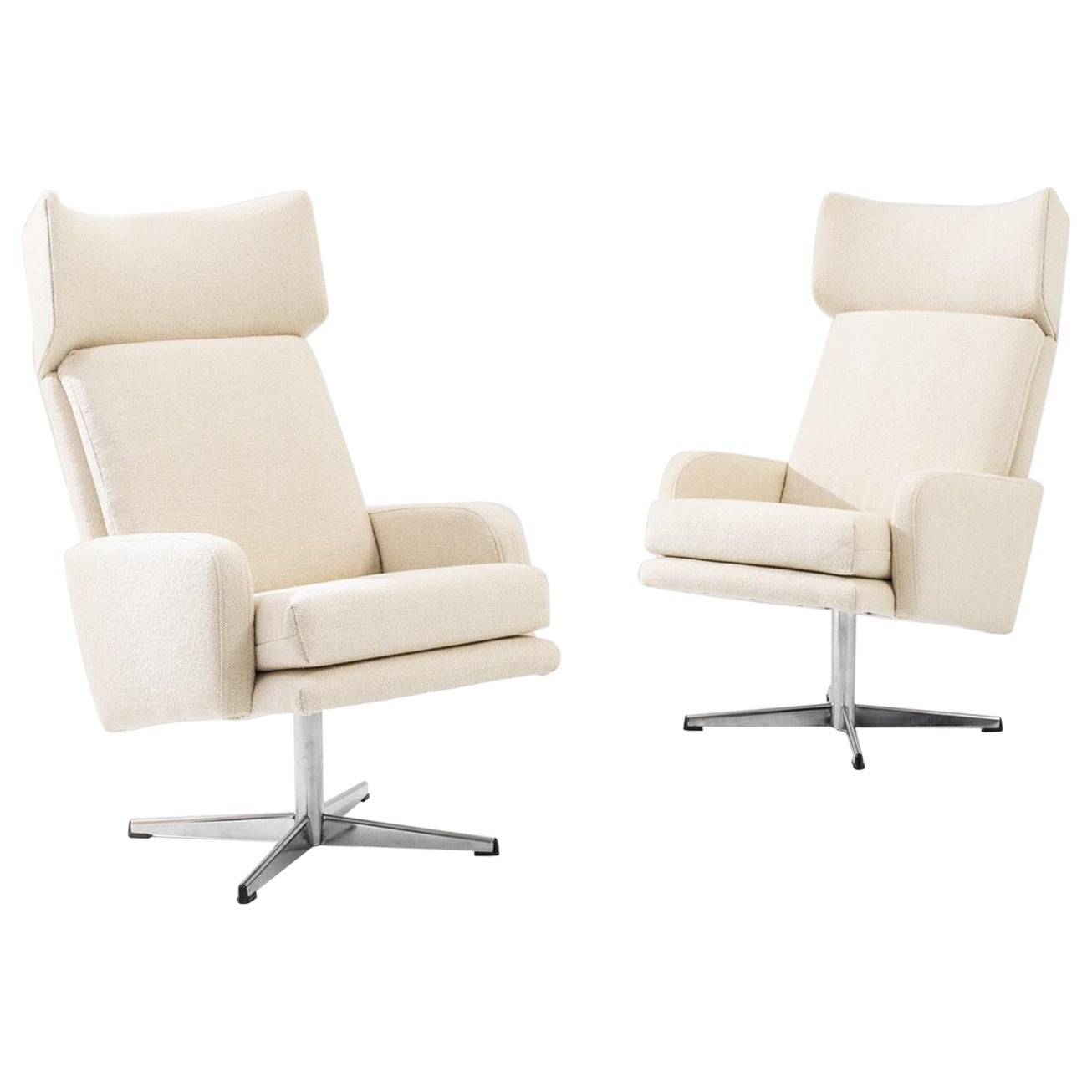 1970s Czech Rotary Armchairs, a Pair