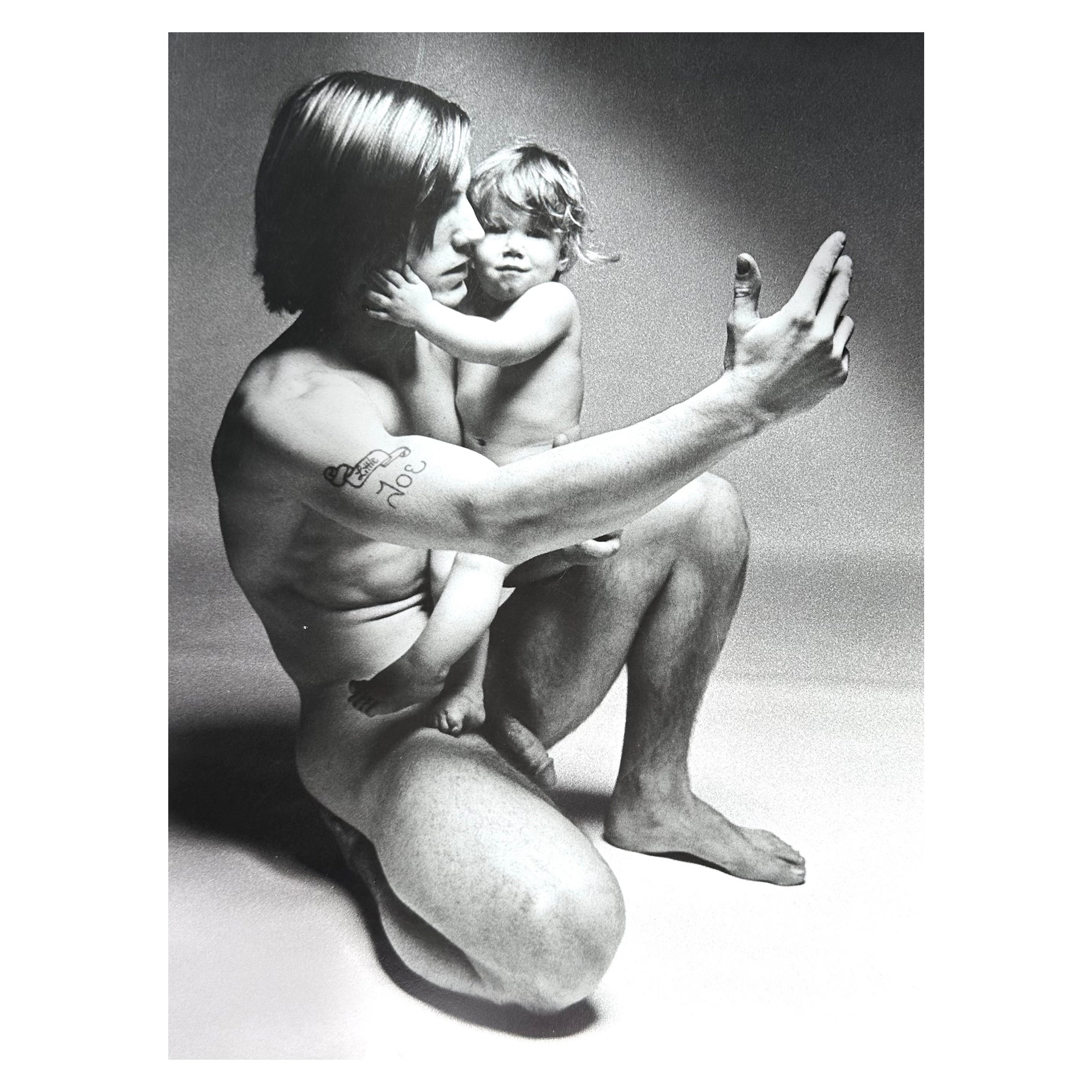Francesco Scavullo, Andy Warhol's Flesh: Joe Dallesandro with Child I, 1968.  For Sale