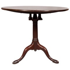 Antique George III Mahogany Tilt Top Table