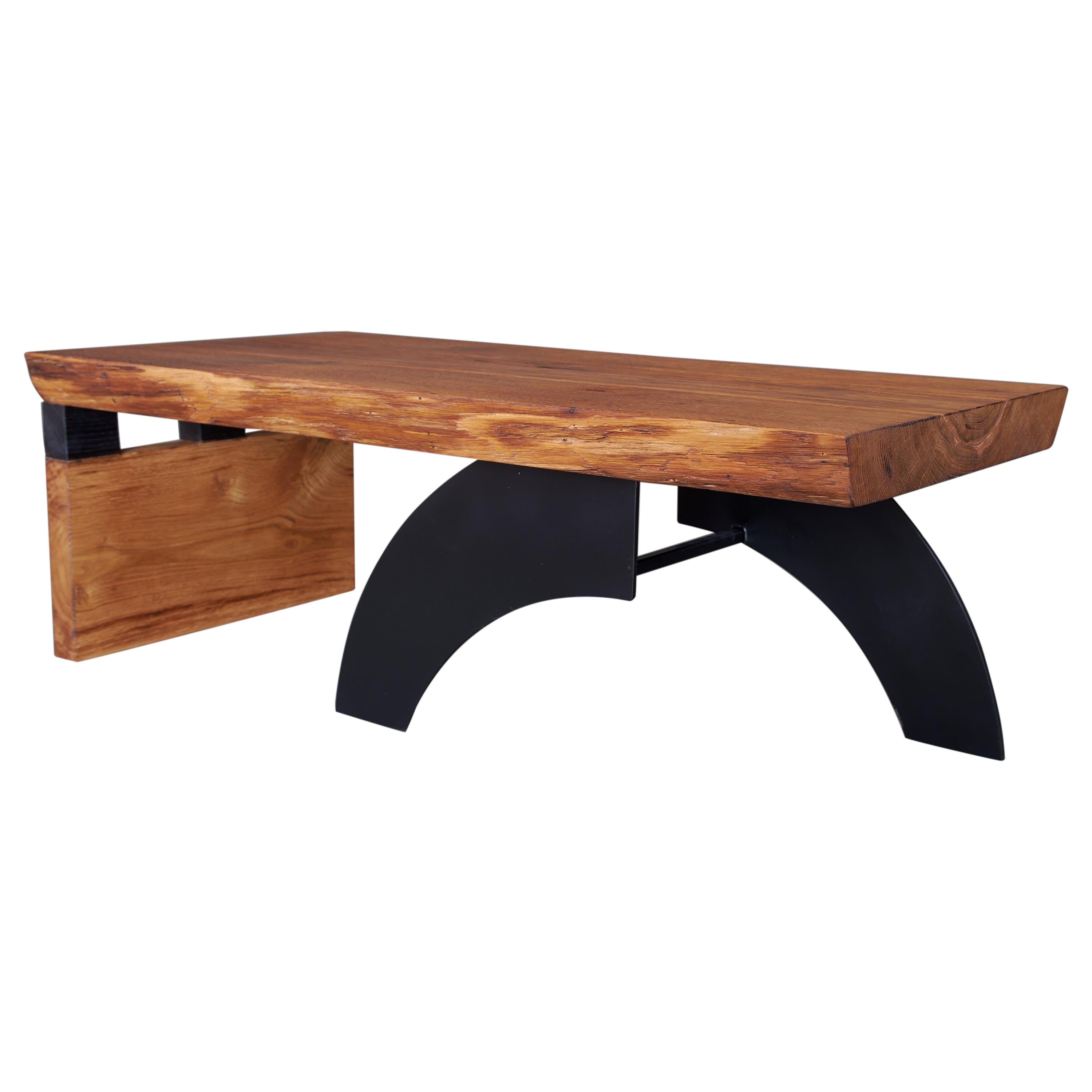 Massive oak Coffee Table, Contemporary Original Design, Logniture
