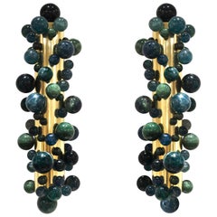 Used Green Quartz Bubbles sconces by Phoenix