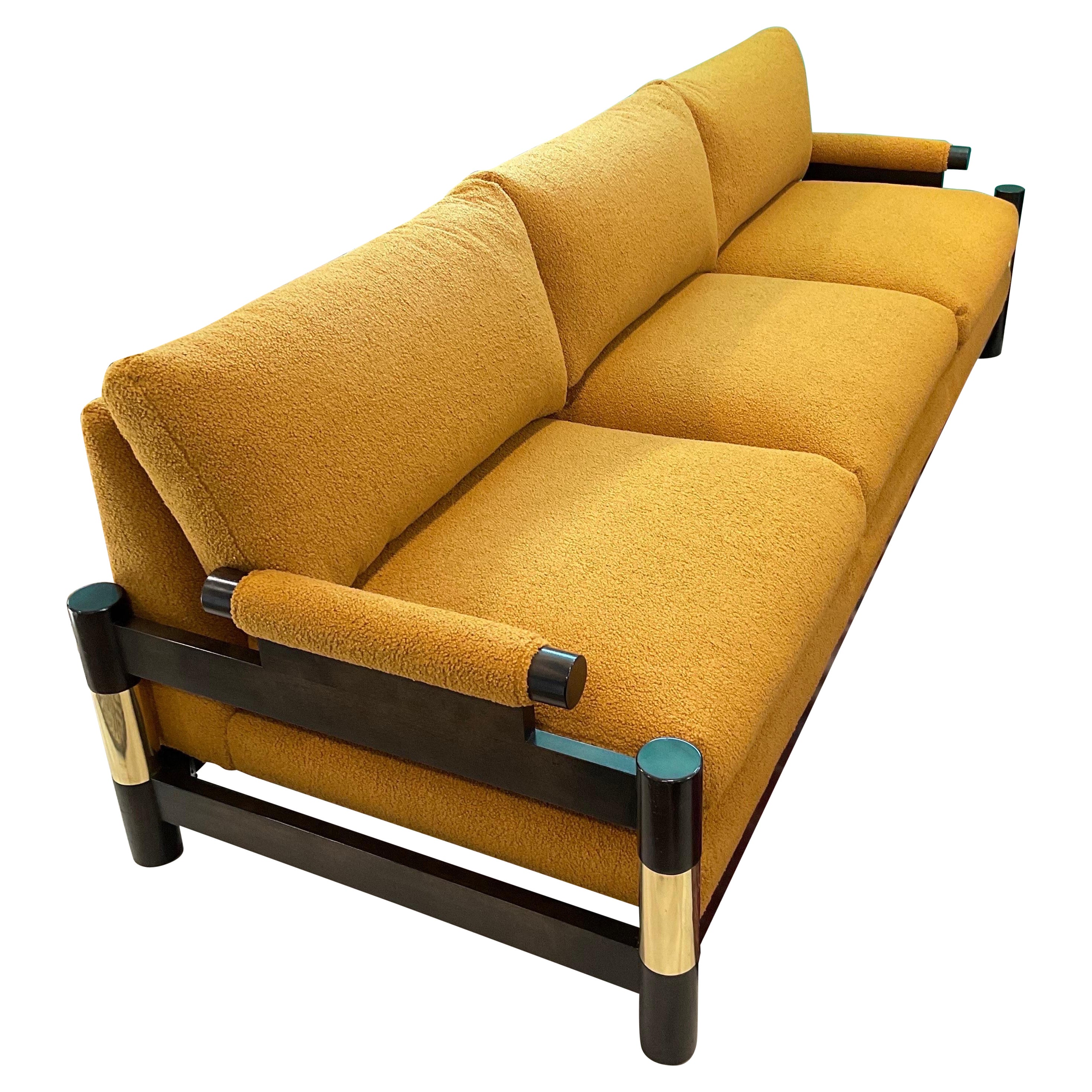 1970s Mid-Century Modern Floating Pagoda Sofa by Carson’s of Highpoint