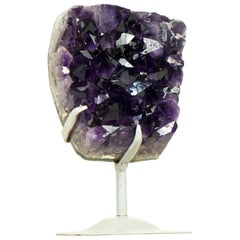 Rich Purple Amethyst Cluster on Made-to-order Stand - Aaa Grade