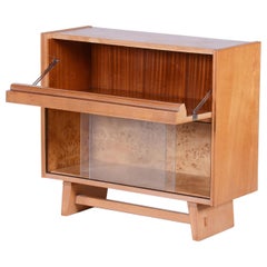 Restaurierter Schrank aus Eschenholz, Mid-Century, neu, polnisch, Tschechien, 1950er Jahre