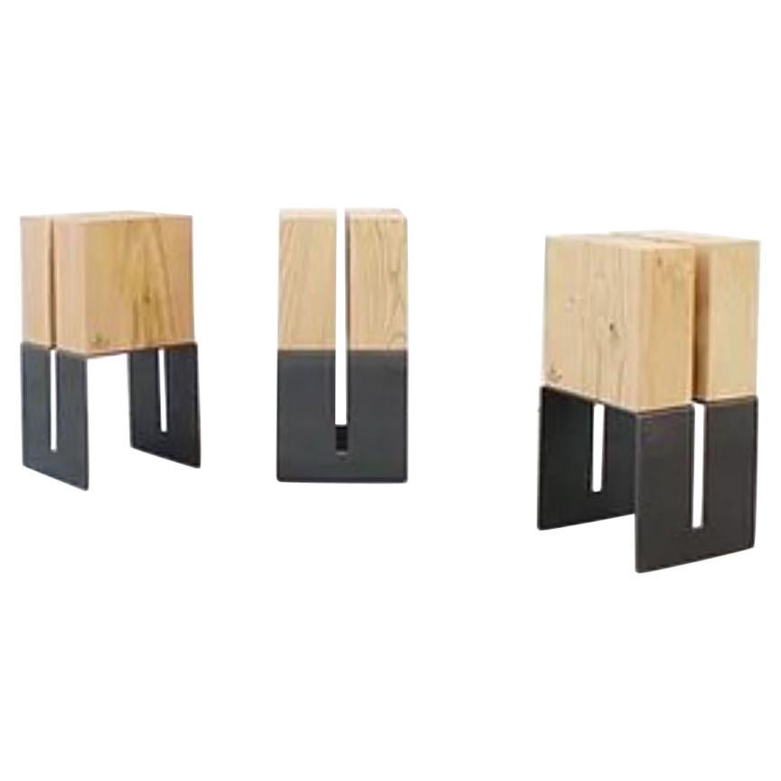 Set of 3 Simmis Stools by La Cube