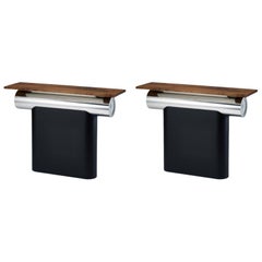 Set of 2 Heritage Gwol Console Tables by Lee Jung Hoon