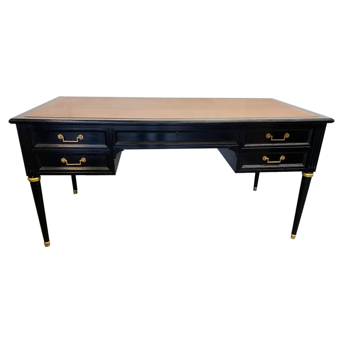 French Louis XVI Ebonised Desk