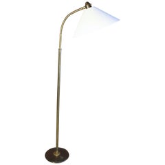 1950s French Brass Adjustable Floor Lamp
