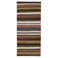 Vintage Shahsavan Persian Kilim with Multicolor Stripes