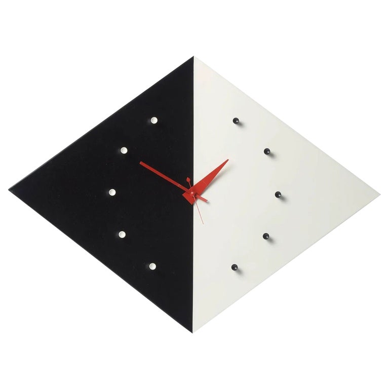 MidCentury Modern Kite Wall Clock by Nelson, Howard Miller, Vitra Label For Sale at 1stDibs