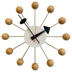 Vintage Mid-Century Modern Circular Wall Clock by George Nelson, Howard Miller, Vitra