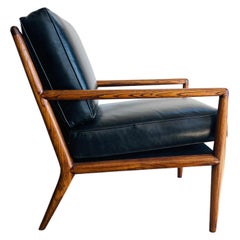 T.H. Robsjohn Gibbons Leather Lounge Chair