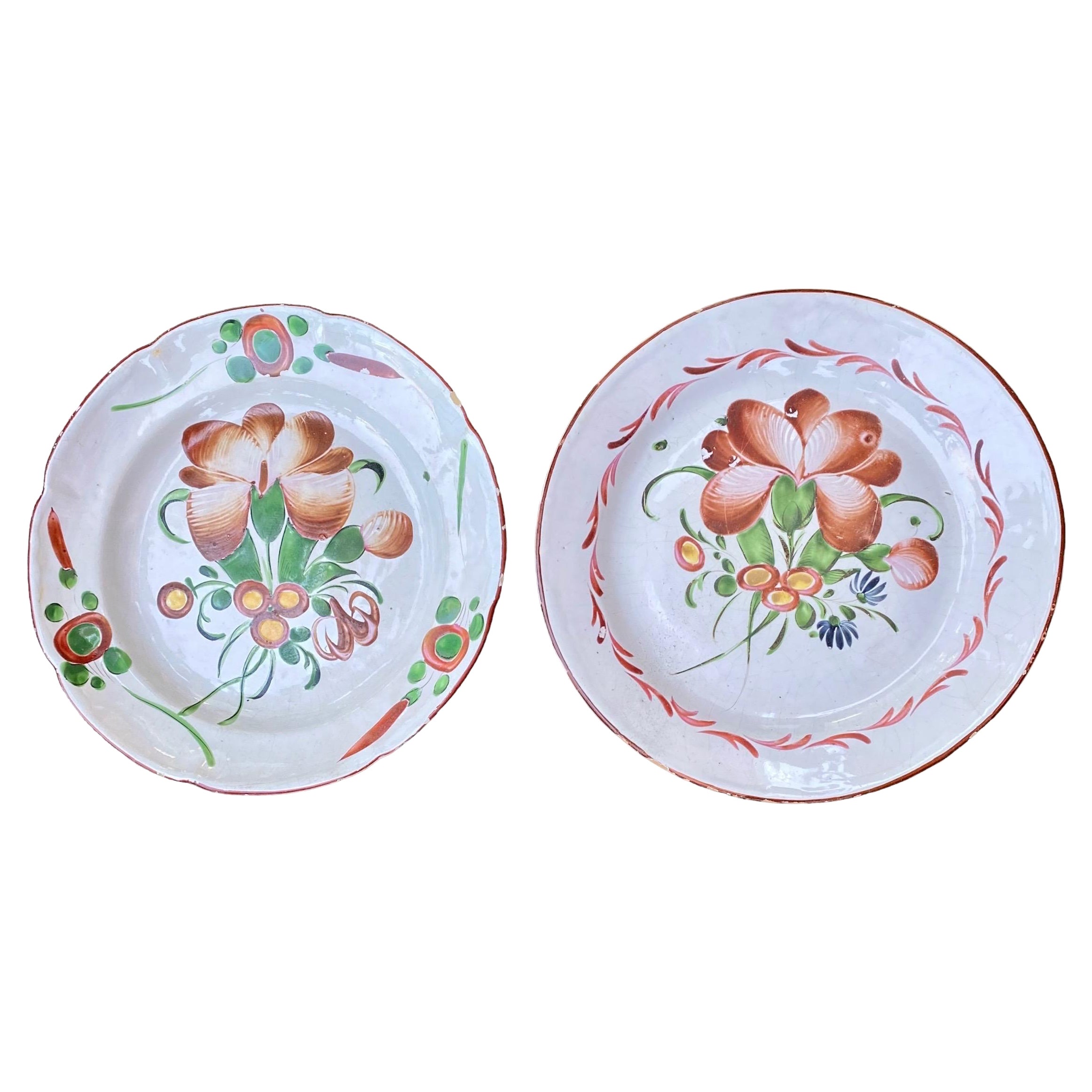 Early 19th Century French Faience Decorative Plates