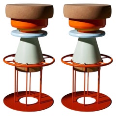 Set of 2 High Colorful Tembo Stool, Note Design Studio