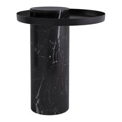 Medium Black Marquina Contemporary Guéridon, Sebastian Herkner