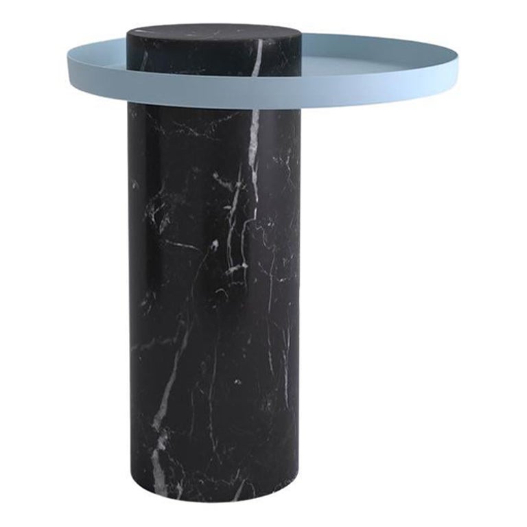 Medium Black Marquina Contemporary Guéridon, Sebastian Herkner For Sale