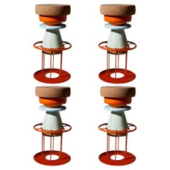 Set of 4 High Colorful Tembo Stool, Note Design Studio