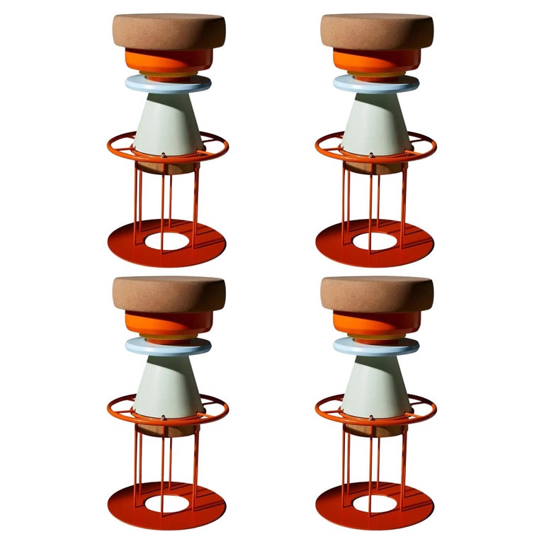 Ensemble de 4 tabourets Tembo hautement colorés, Note Design Studio En ...