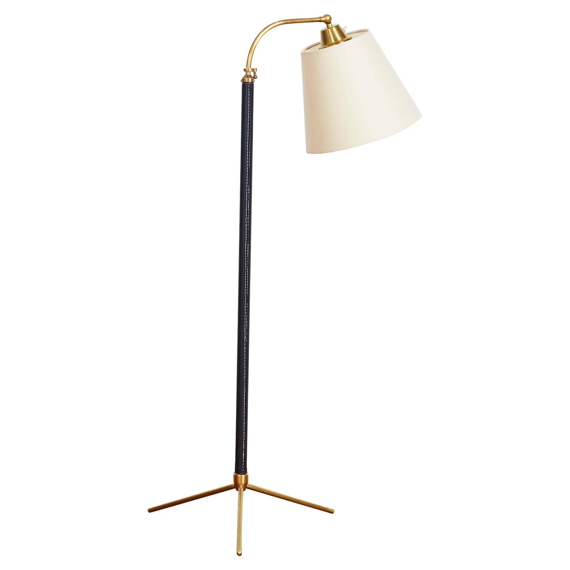 Jacques Adnet Style Floor Lamp For Sale