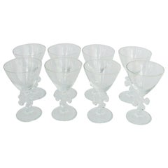 Vintage Eight Fun and Fancy Marc Aurel Wine Glasses with Jigsaw Stem