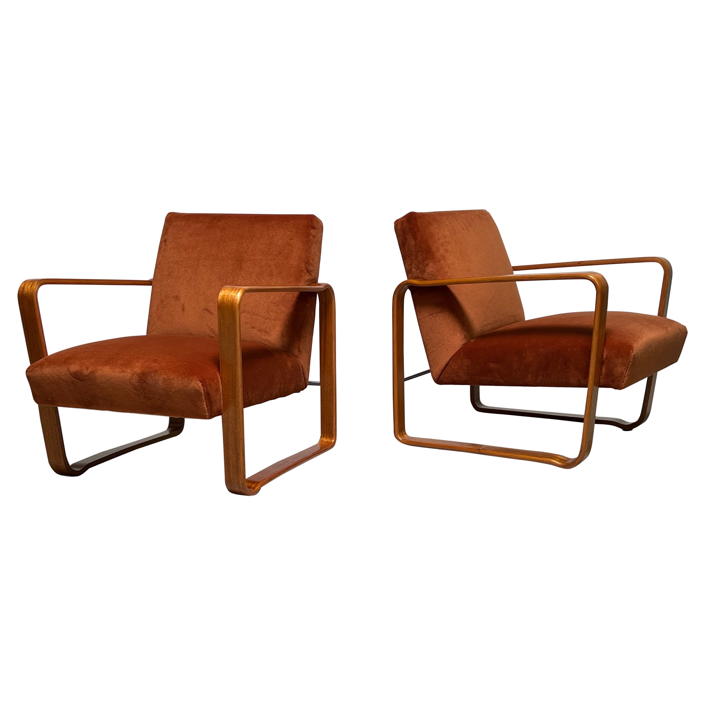 Pair of Tank Chairs by Edward Wormley for Dunbar