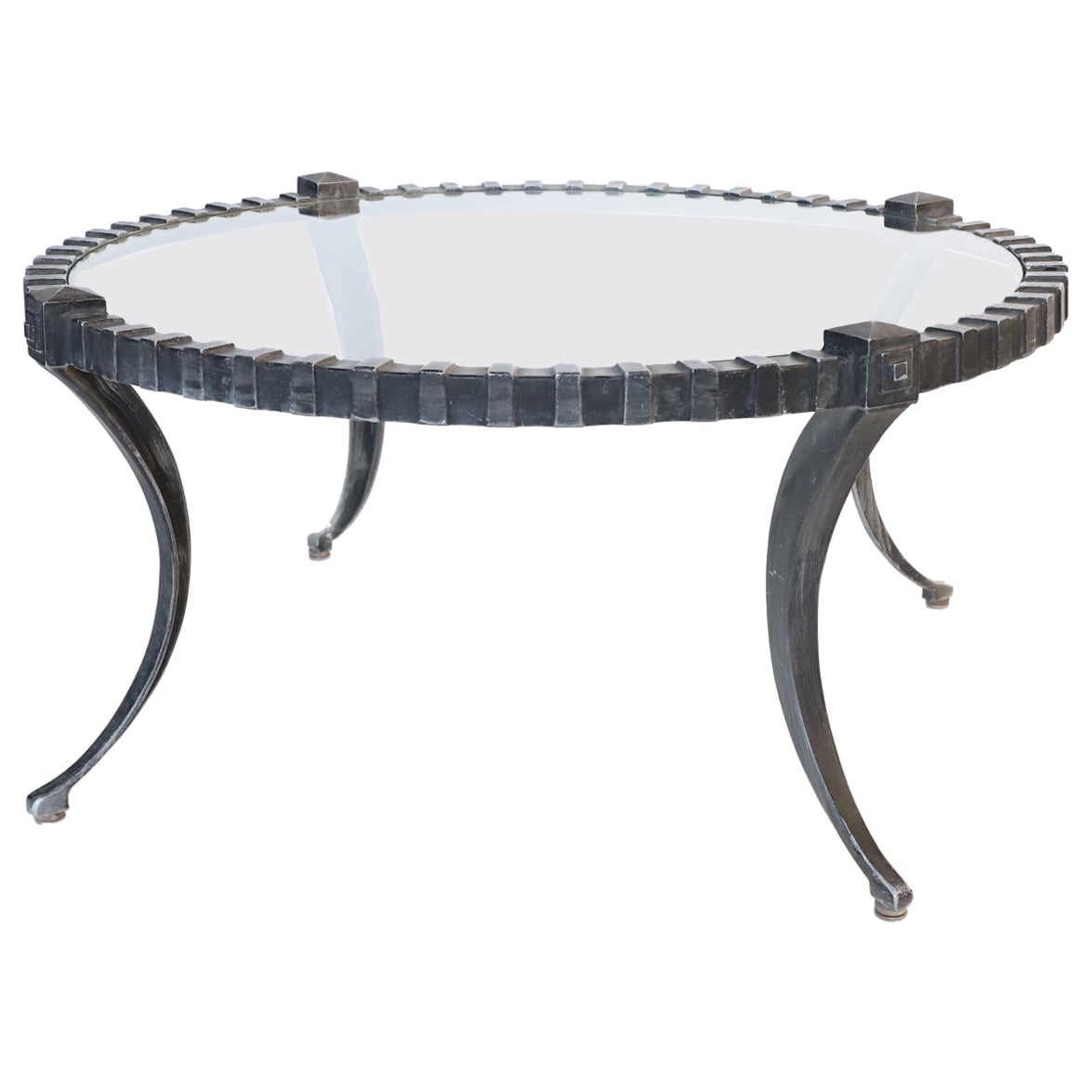 Table basse Klismo Thinline en aluminium du milieu du siècle en vente