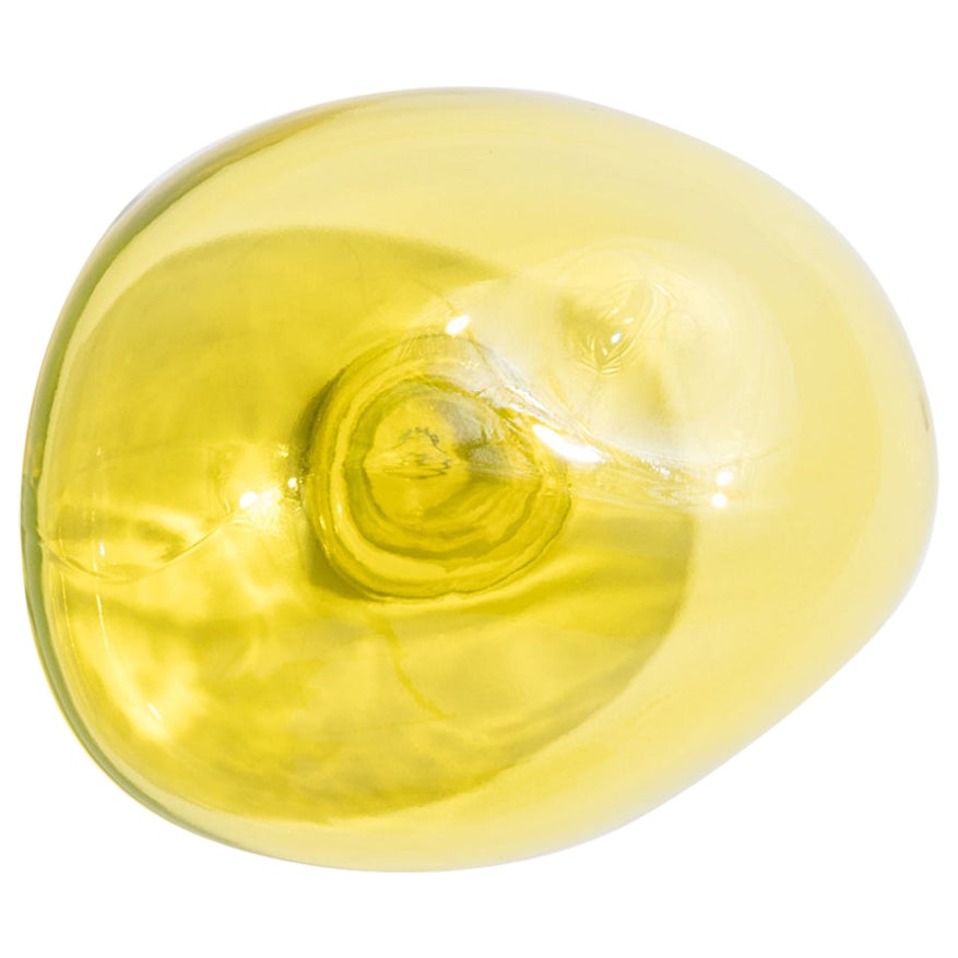 Petite Friture Großer Kleiderbügel aus gelbem Glas von Vaulot & Dyèvre im Angebot