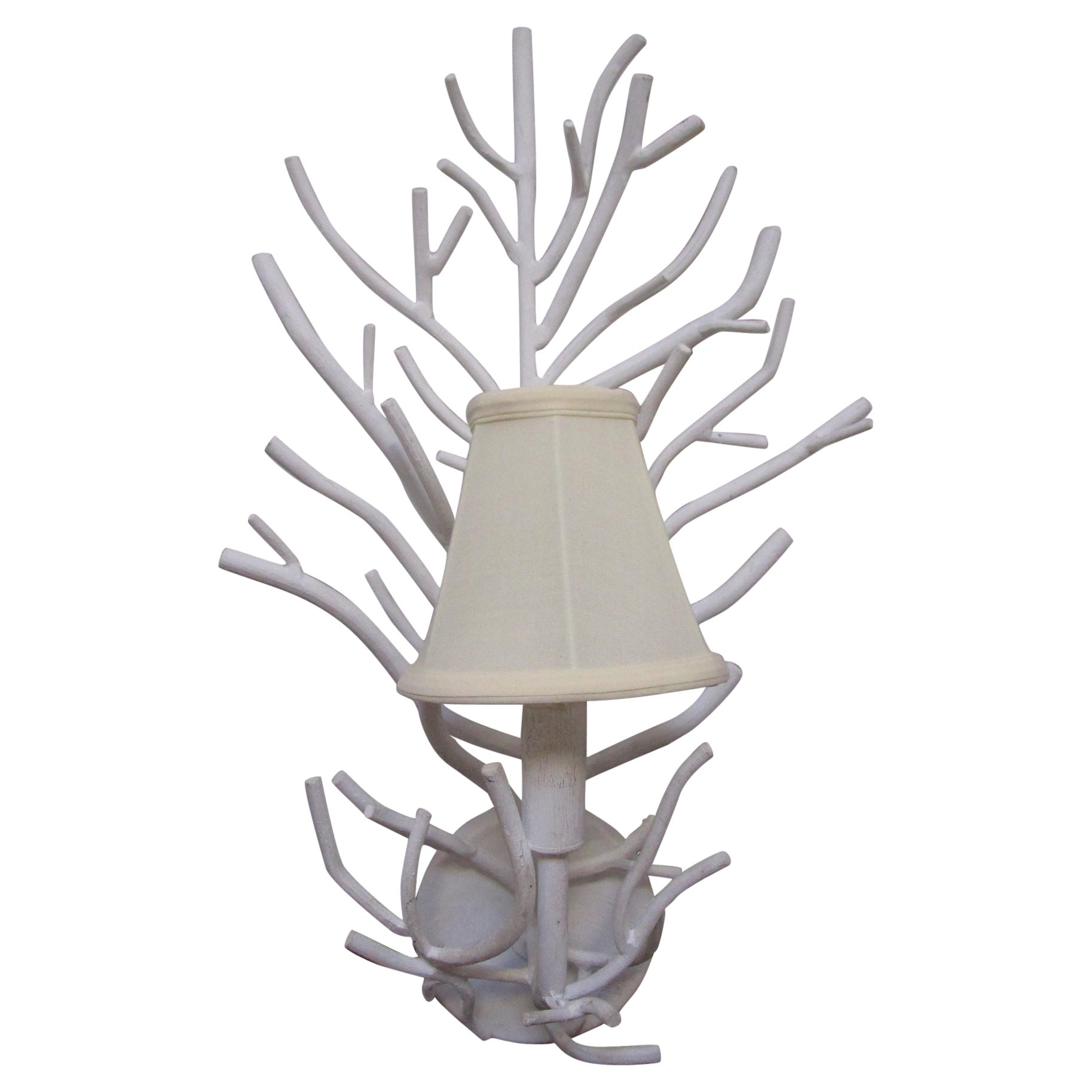 Arteriors White Twig, Faux Coral Effect Sconce For Sale