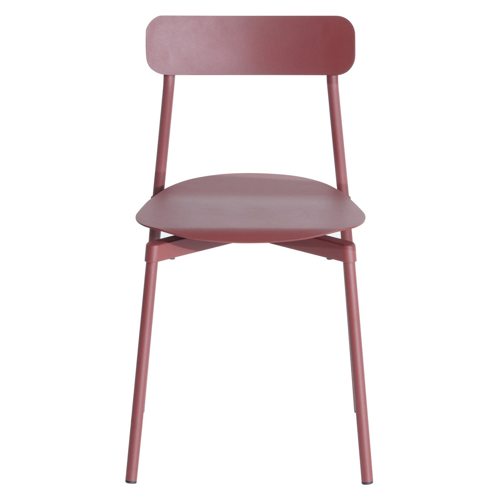 Petite chaise Friture Fromme en aluminium brun-rouge de Tom Chung, 2019