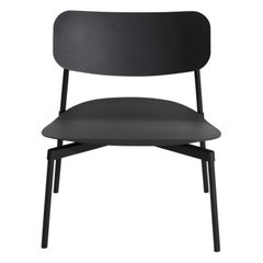 Petit fauteuil de salon Friture Fromme en aluminium noir par Tom Chung