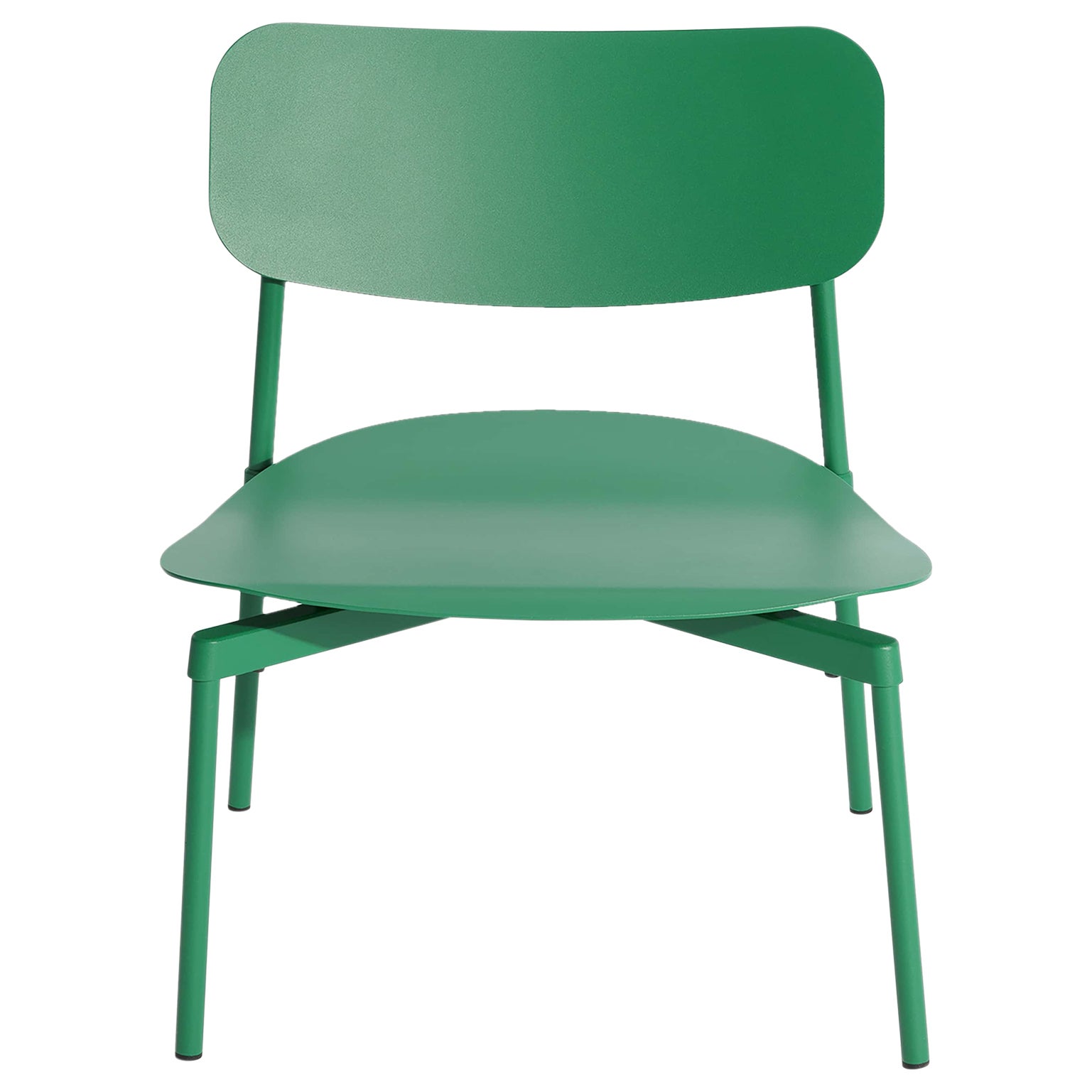 Petite Friture Fromme Lounge Armchair in Mint-Green Aluminium by Tom Chung For Sale