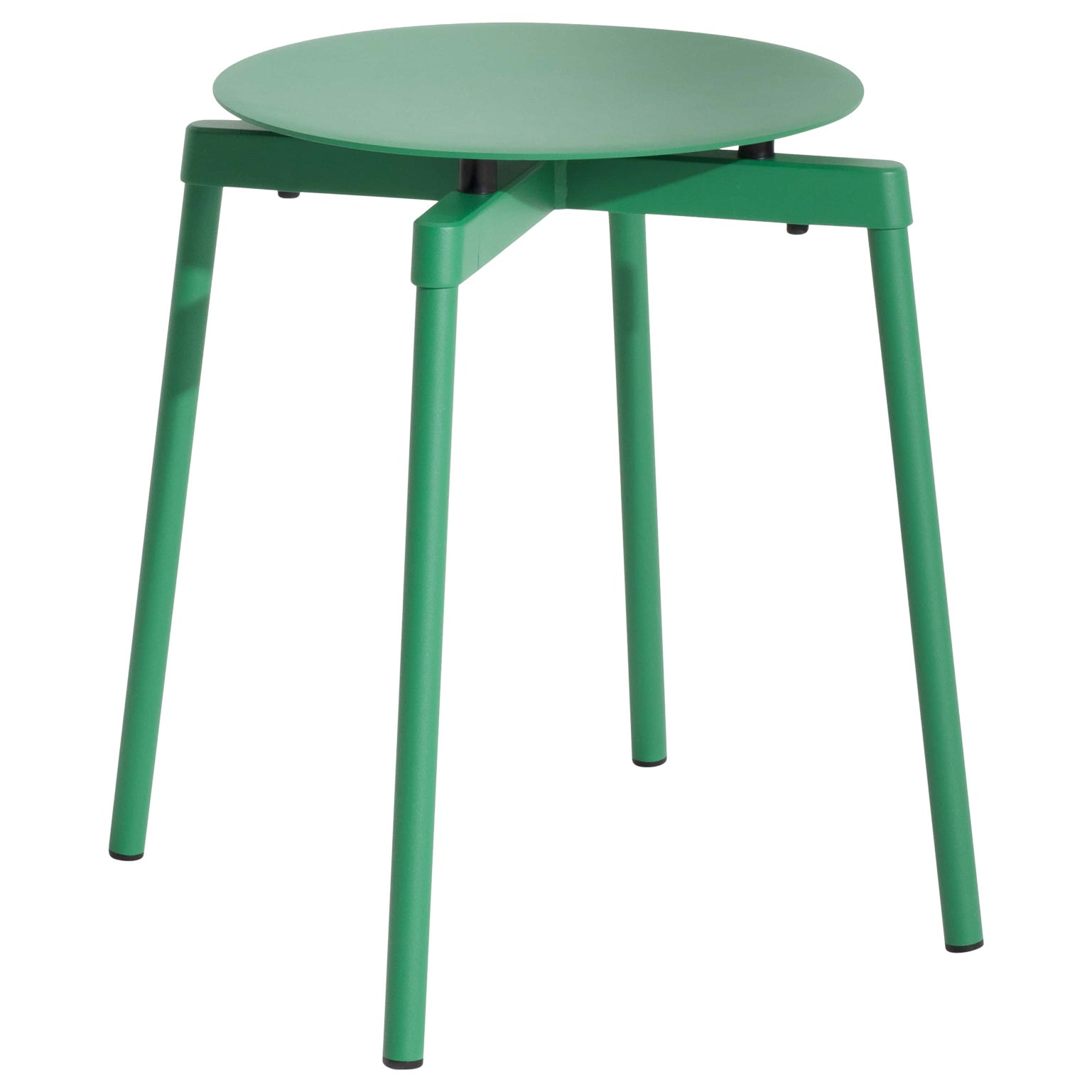 Petit tabouret Friture Fromme en aluminium vert menthe par Tom Chung, 2020