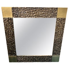 Luciano Frigerio Brass Mirror 